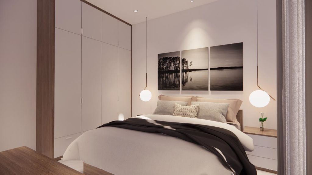 design ruang kamar tidur minimalis di Kota Wisata - Cibubur - Jakarta Timur c