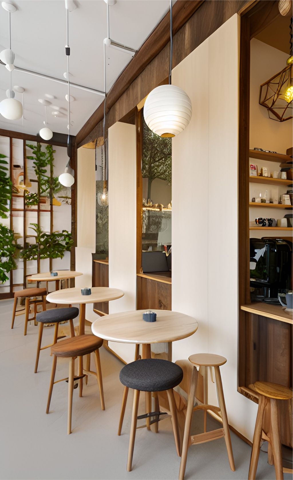 contoh gambar photo desain ruangan kafe ( design interior cafe ) indoor