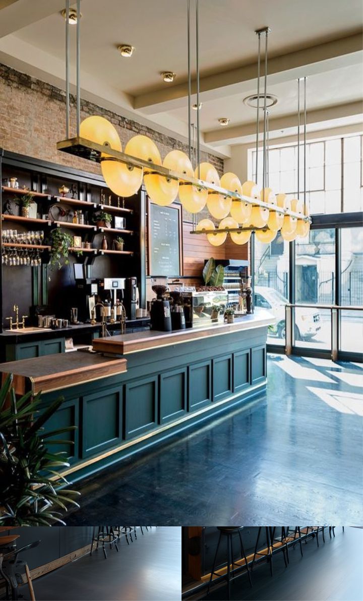 contoh gambar photo desain kafe ( design interior cafe ) indoor