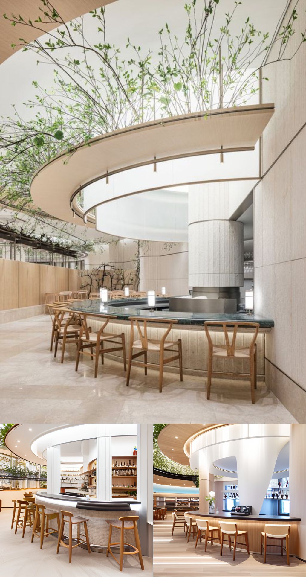 contoh gambar photo desain ruangan kafe ( design interior cafe ) dalam mall