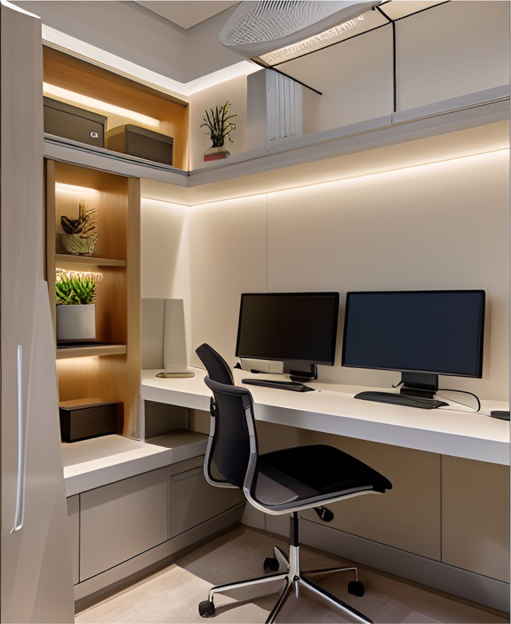 desain ruangan kantor minimalis Taman ( design office interior minimalist )