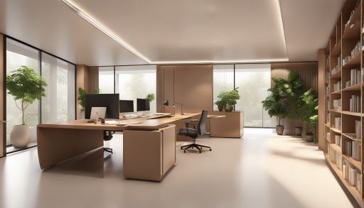 desain ruangan kantor kebayoran lama, kantor minimalis 0181a