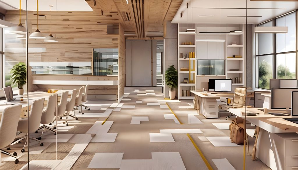 desain interior kantor minimalis di Mega Kuningan - Jakarta Selatan