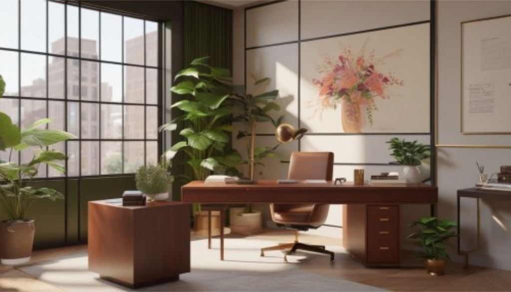 desain ruang kantor minimalis di Kramat Jati - Jakarta Timur b