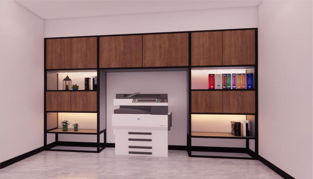 Jasa Interior Kantor PT. FOSECO INDONESIA - Copier room - Quality Room 