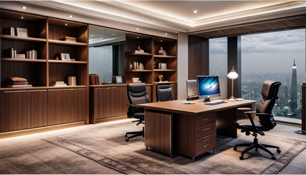 desain interior kantor minimalis di Pulo Gebang Kec. Cakung - Jakarta Timur - b