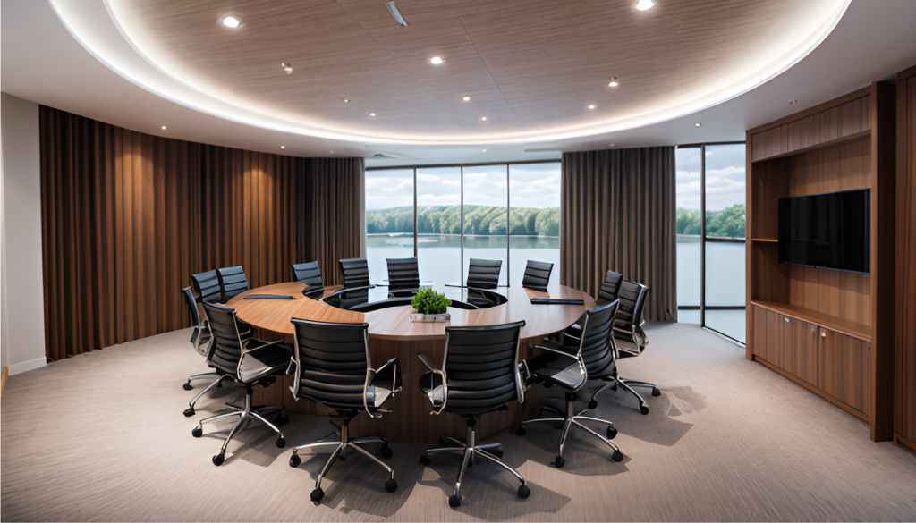 desain interior kantor meeting room ruang pertemuan di Ujung Menteng Kec. Cakung - Jakarta Timur - B