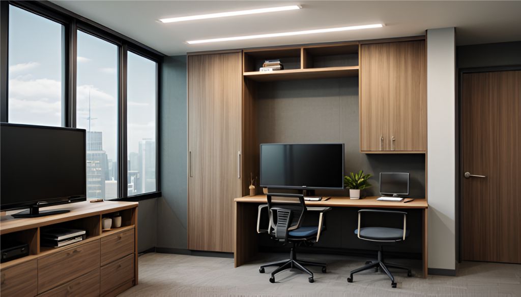 desain interior kantor minimalis di Cilangkap Kec. Cipayung - Jakarta Timur - c