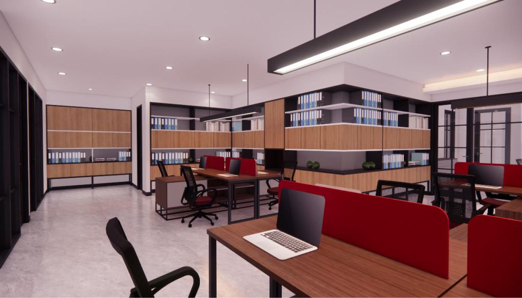 Jasa Interior Kantor Ruang Staff - PT. FOSECO INDONESIA - Pulo Gadung - Jakarta Timur 