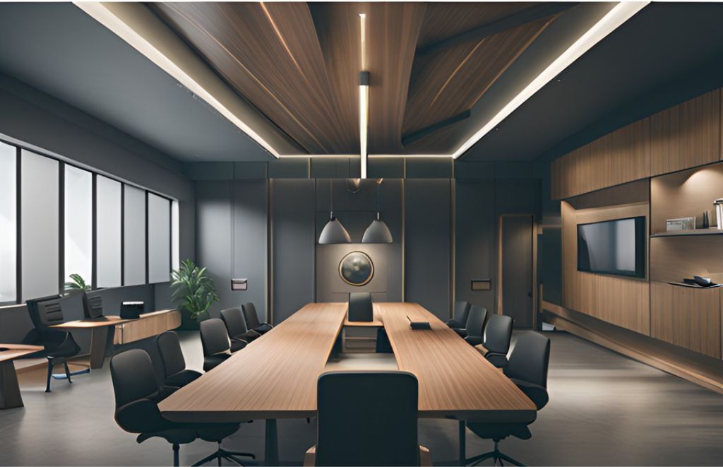 desain ruangan kantor kertasari - bandung, design office interior minimalist 0114c