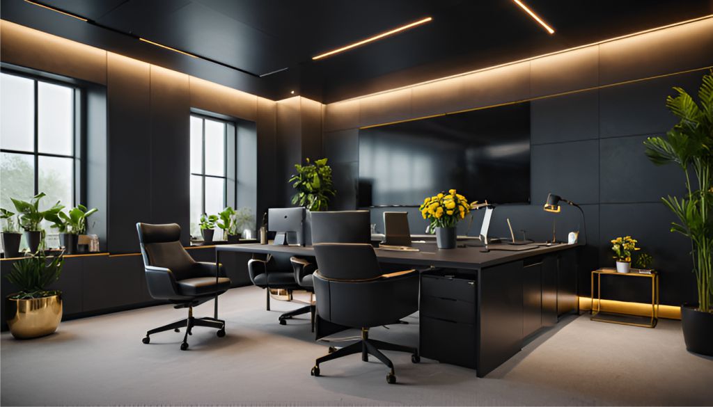 Jasa interior Kantor minimalis Pergudangan 3 Bisnis Center Karawang