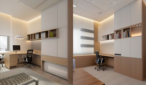 desain ruangan kantor minimalis ciamis ( design office interior minimalist )