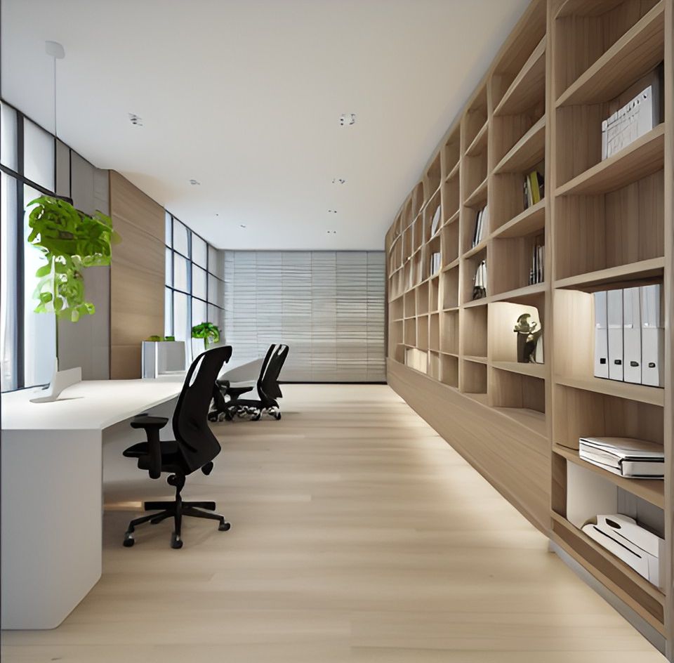 desain ruangan kantor banjar interior minimalis 0122