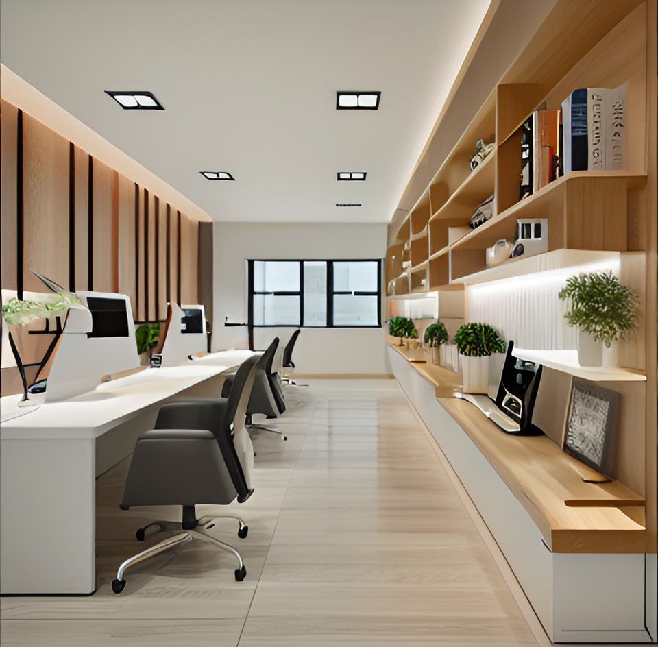desain ruangan kantor banjar interior minimalis 0122c