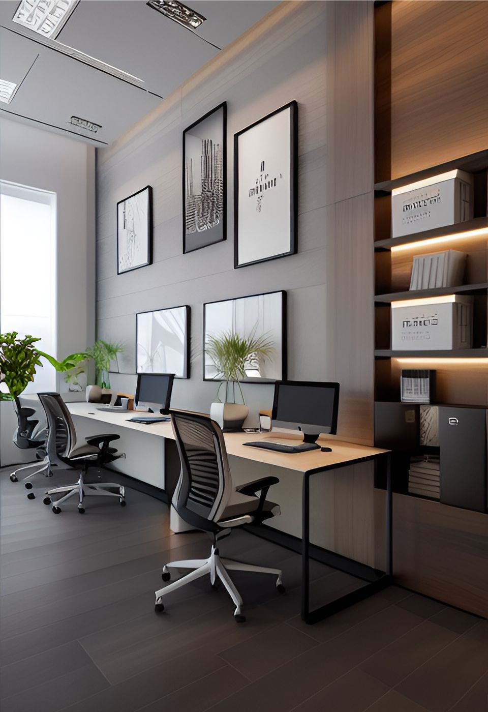 desain ruangan kantor interior minimalis bekasi 0123