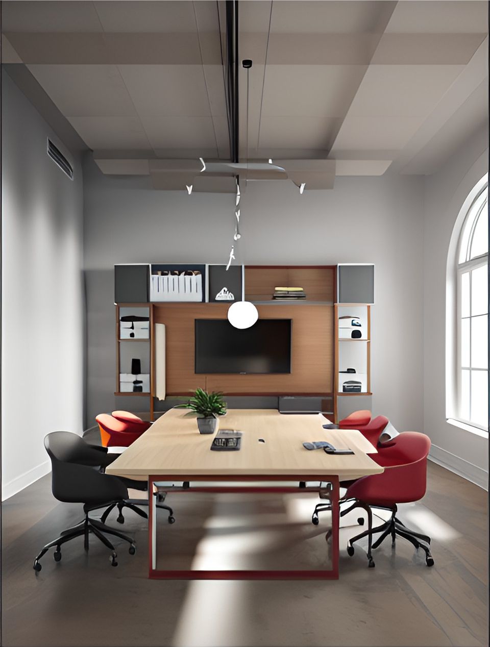 desain ruangan kantor bogor 0124, design office interior minimalist bogor 0124