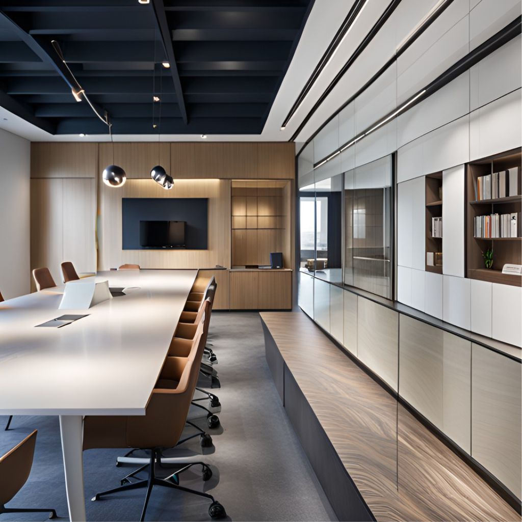 desain ruangan kantor depok minimalis / design office interior minimalist depok 0127b