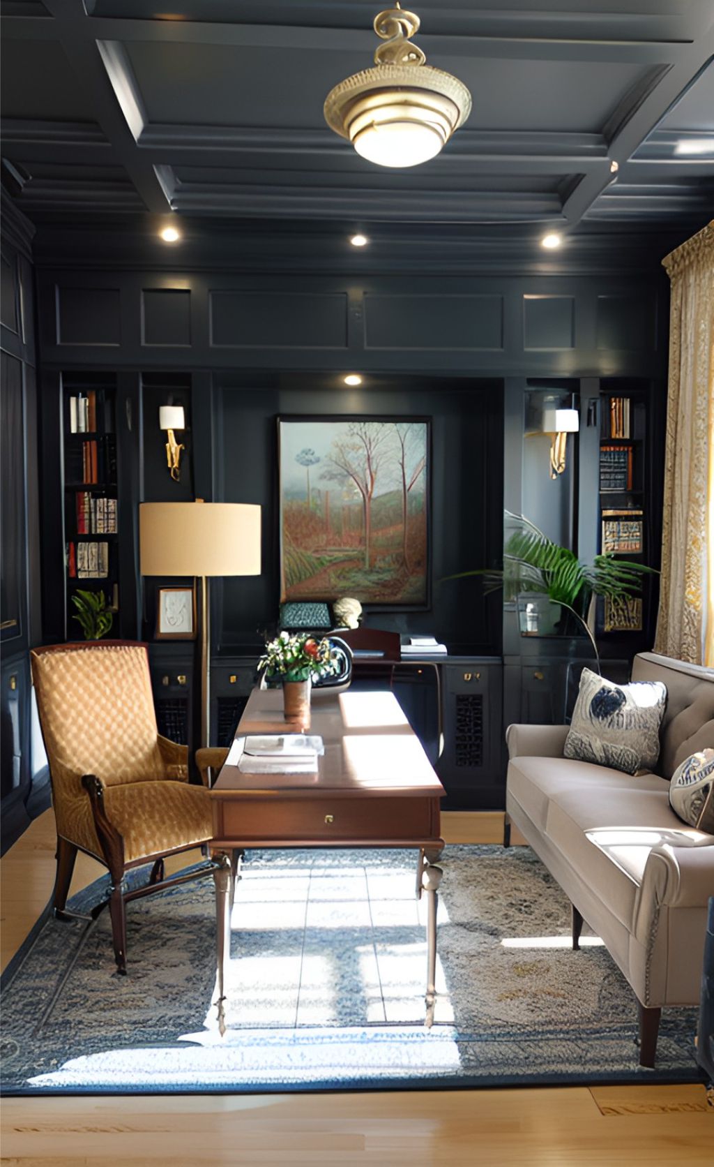 Desain ruangan kantor klasik ( design office interior classic )