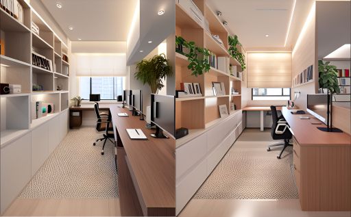 desain ruangan kantor minimalis pancoran - jakarta selatan ( design office minimalist )