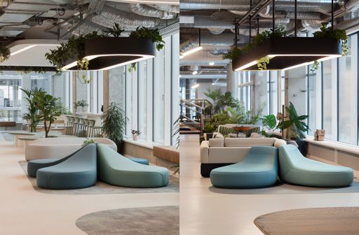 contoh gambar photo desain ruangan lobi industrial minimalis ( design interior lobby industrial minimalist )