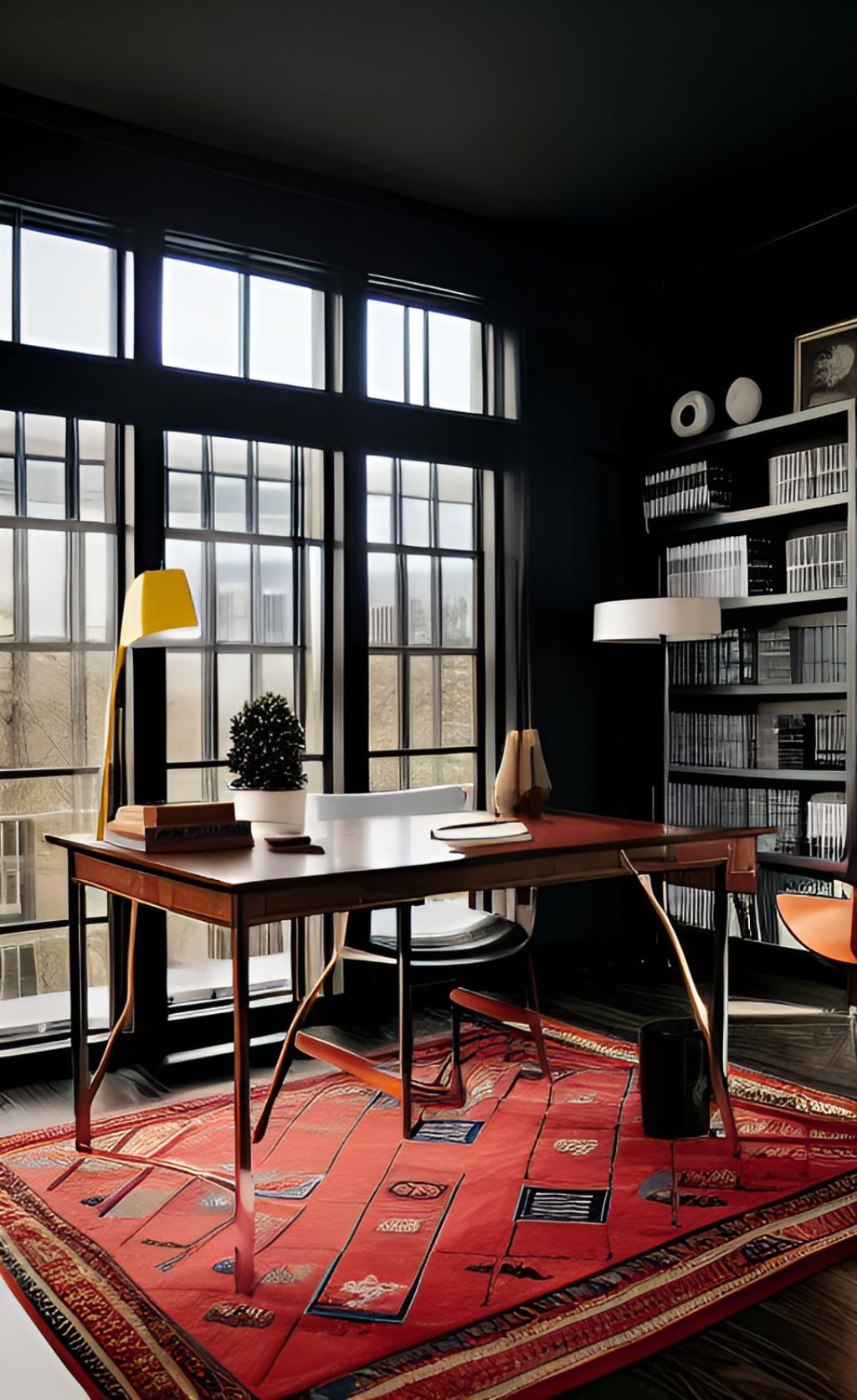 design interior kantor atau office klasik jakarta barat ( design interior office classic )