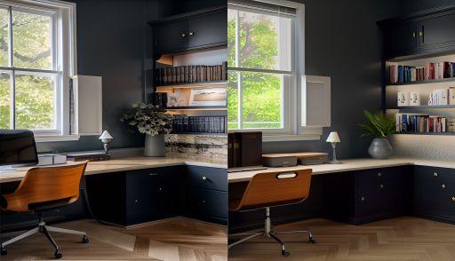 desain ruangan kantor klasik ( design interior office classic )