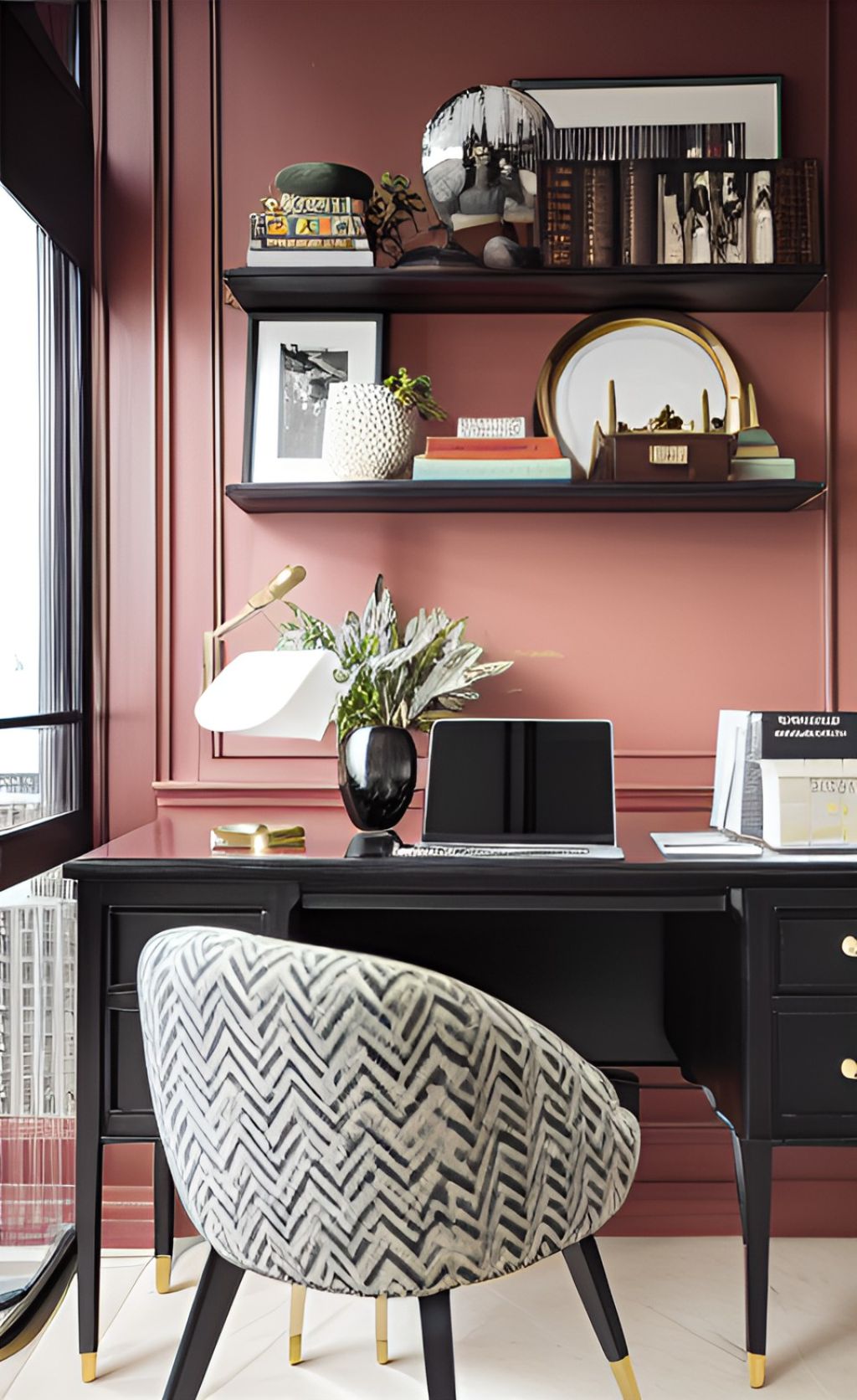 desain ruangan kantor klasik moderen ( design interior office classic modern )