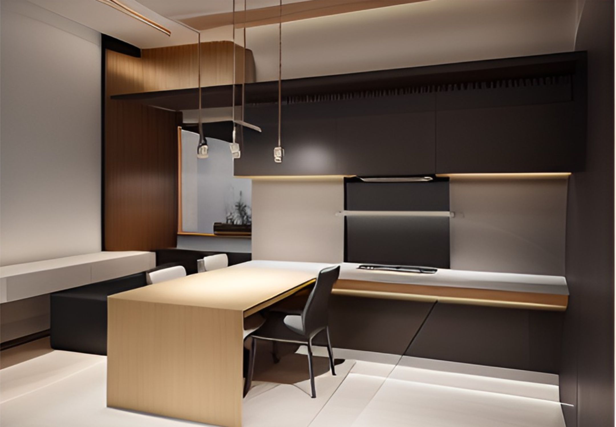 desain ruangan kantor minimalis Jagakarsa - Jakarta selatan ( design office interior minimalist )