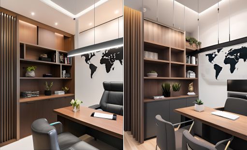 desain ruangan kantor minimalis Kebayoran Baru - Jakarta Selatan ( Design Office Interior Minimalist )