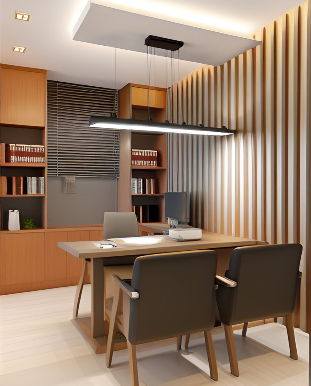 desain ruangan kantor minimalis kebayoran lama - jakarta selatan ( design office interior minimalist )