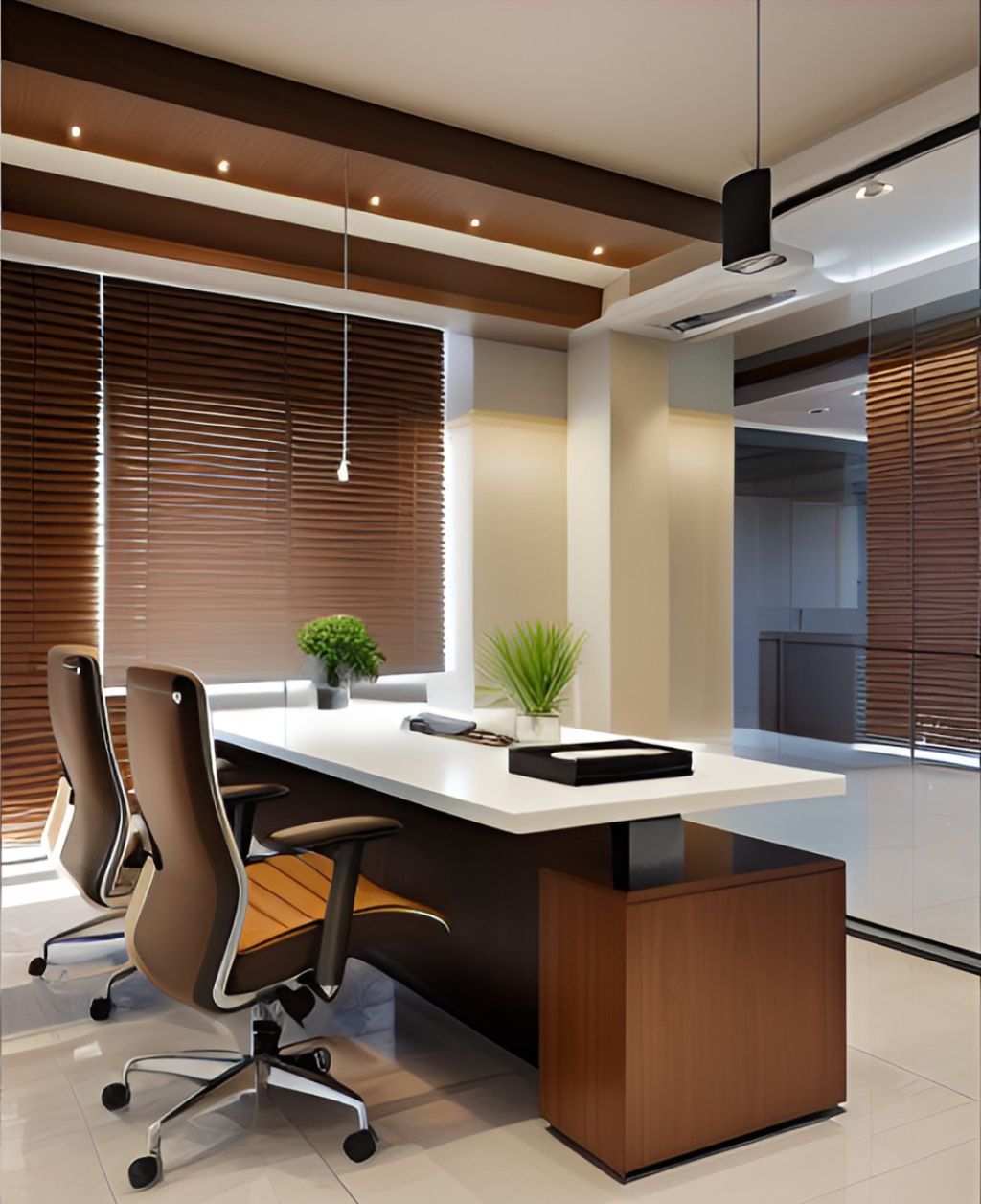 desain ruangan kantor minimalis mampang prapatan - jakarta selatan ( design office interior minimalist )