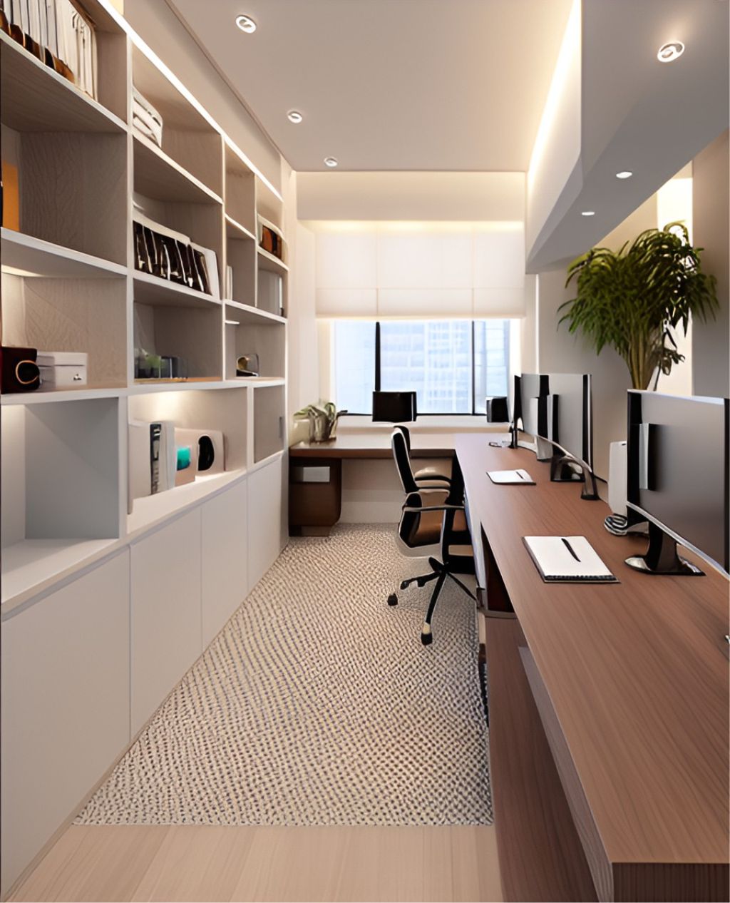 desain ruangan kantor minimalis pancoran - jakarta selatan ( design office minimalist )