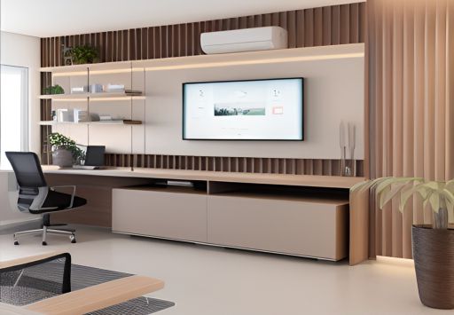 desain ruangan kantor minimalist kalideres ( design office interior minimalist )