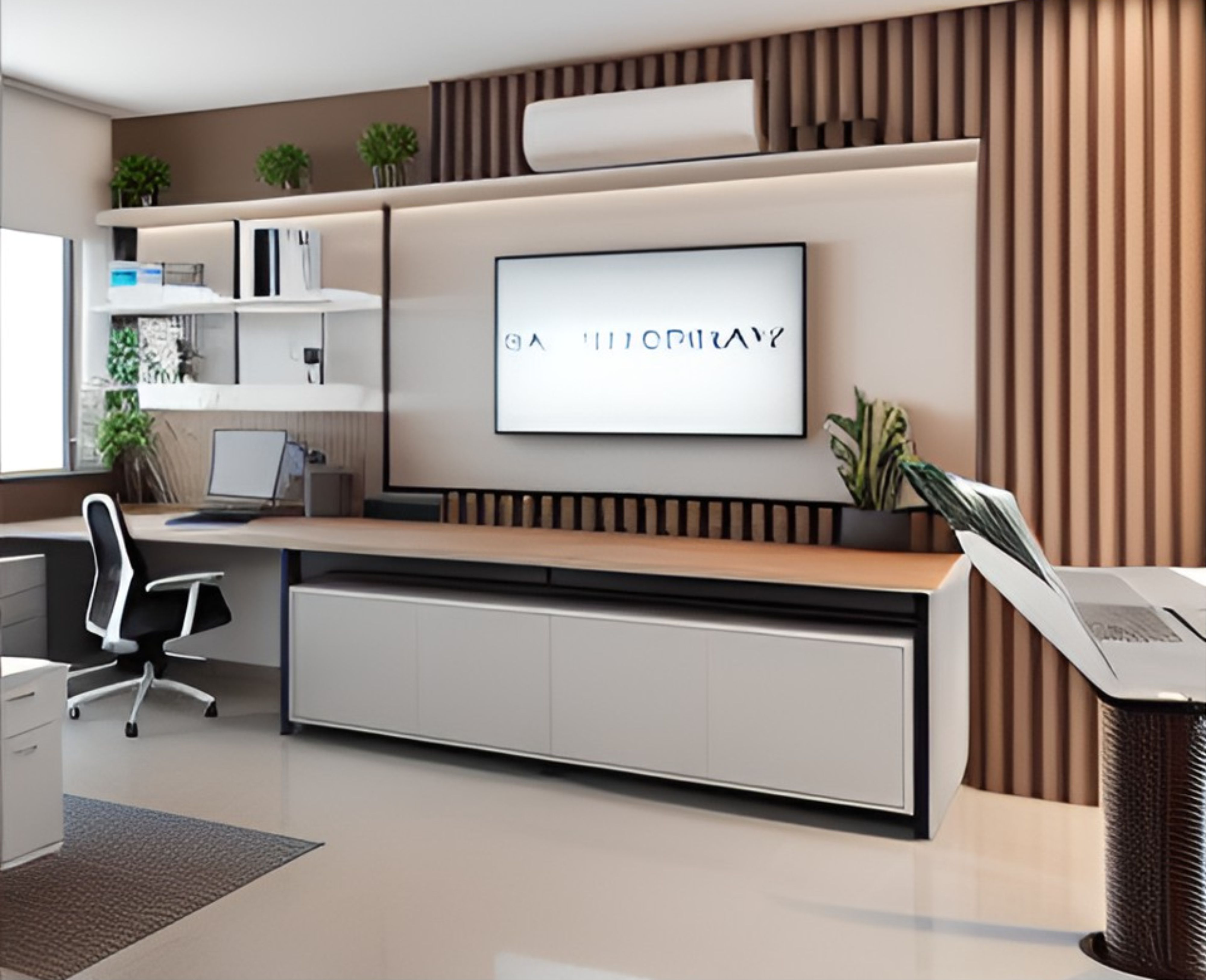 desain ruangan kantor minimalist kalideres ( design office interior minimalist )