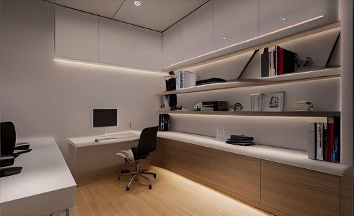 desain ruangan kantor minimalis kepulauan seribu utara ( design office interior minimalist )