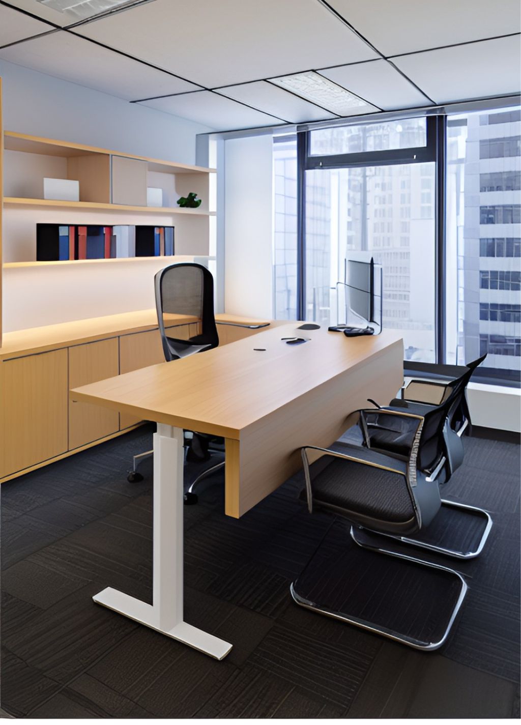 desain ruangan kantor minimalis jawa barat ( design office interior minimalist )