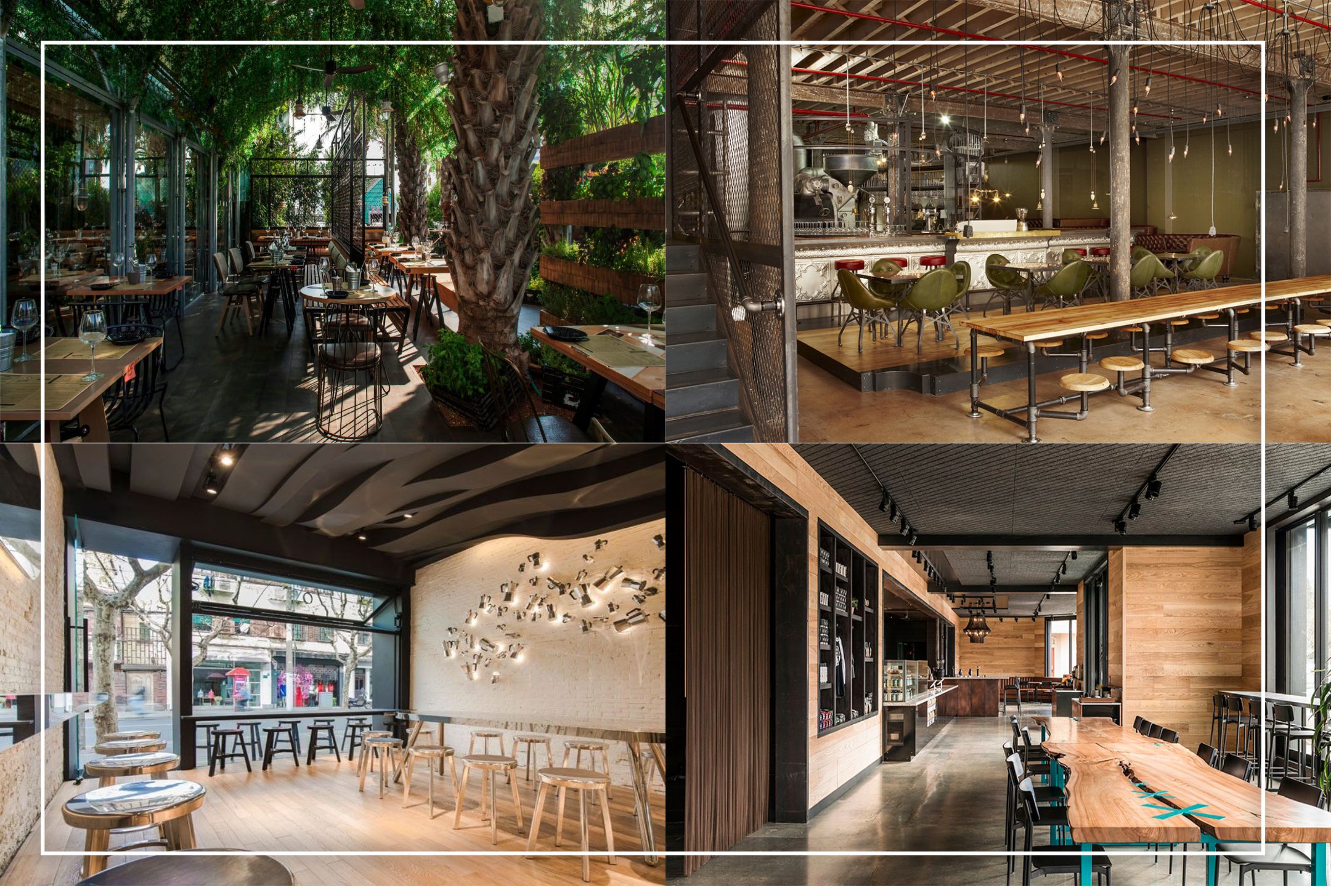 Photo Referensi Design Interior Cafe yang berada di Jakarta dengan aliran gaya design yang berbeda-beda