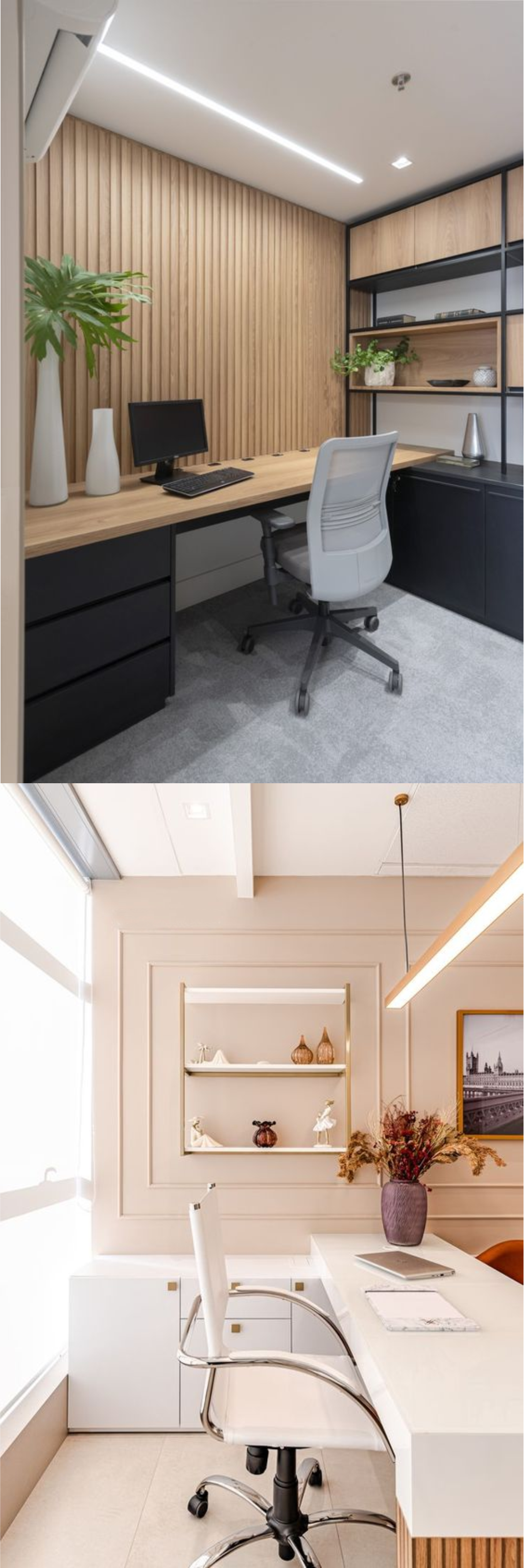 Design Interior Kantor Minimalis Jakarta Pusat wallpanel HPl finish Duco Wood Furniture HPL Duco Black White