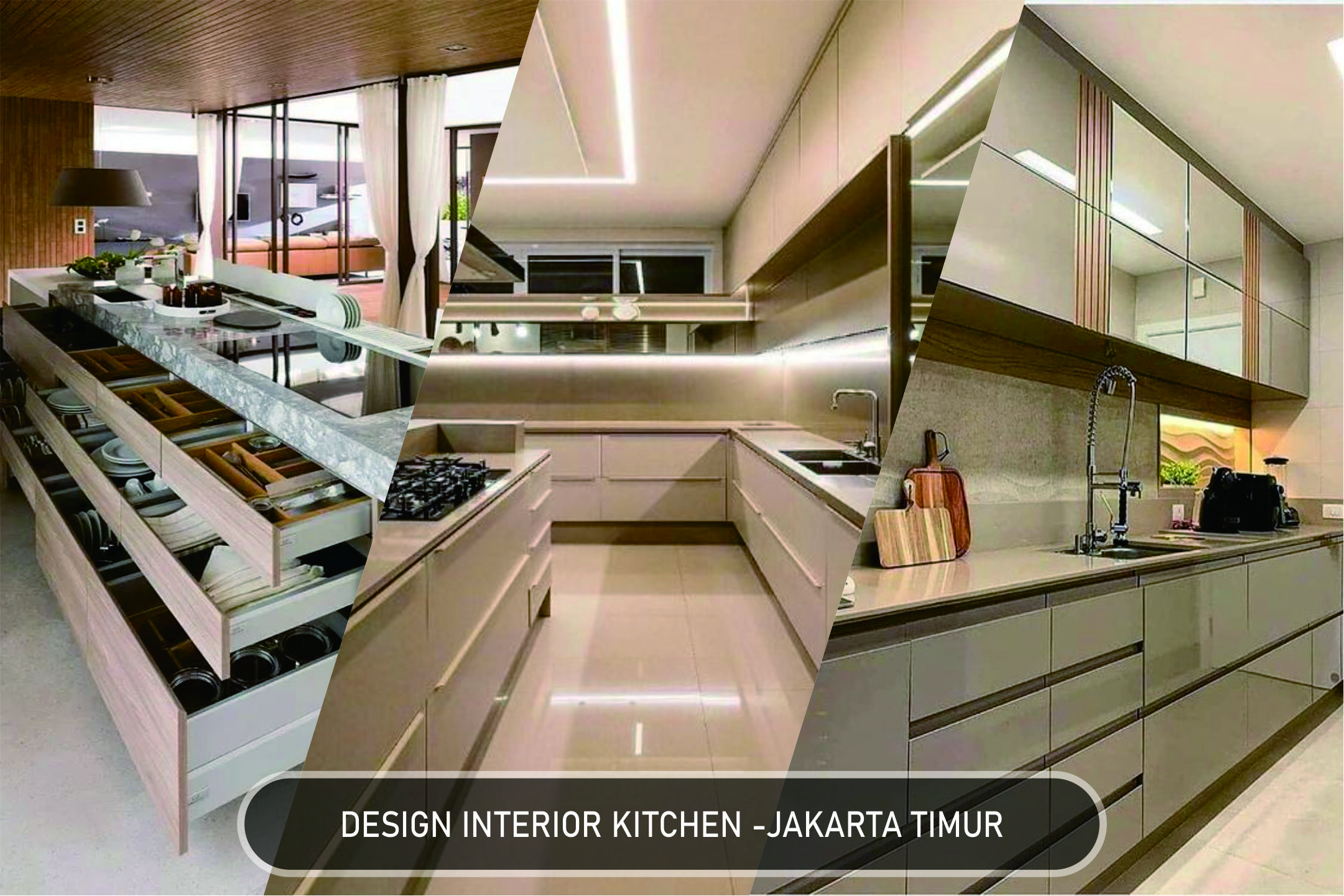 pilihan design interior kitchen ibu wati susilowati di Kranggan - Cibubur - Jakarta Timur