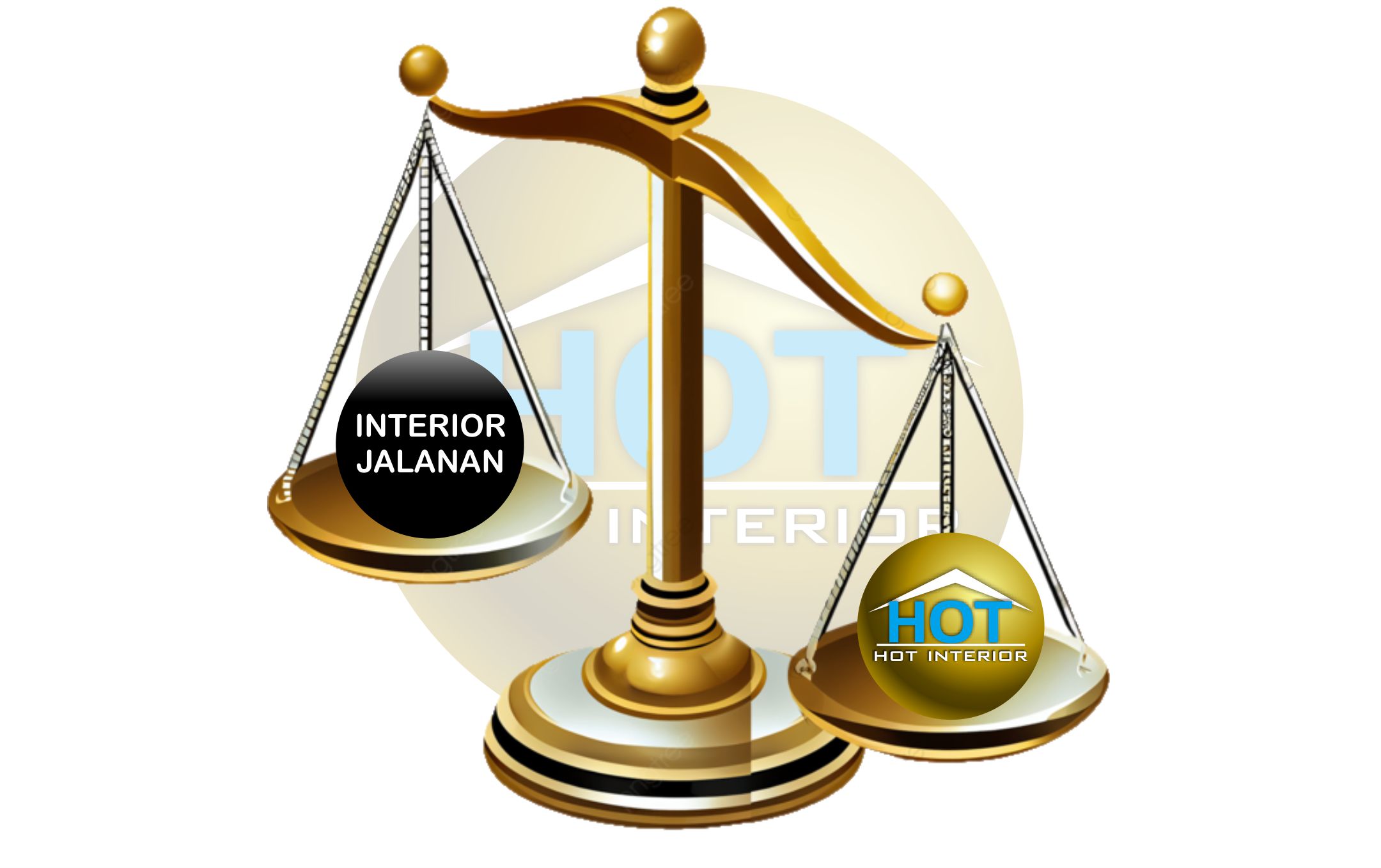 berbandingan design interior jalanan dengan hot Interior